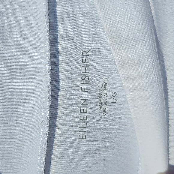 NWT Eileen Fisher White Mock Neck Top - Picture 4 of 7